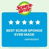 Scotch-Brite Non-Scratch Scrub Sponges, 6 Scrub Sponges, Lasts 50% Longer than the Leading National Value Brand