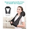 Naipo Shiatsu Back and Neck Massager with Heat Deep Kneading Massage for Neck, Back, Shoulder, Foot and Legs, Use at Home, Car, Office