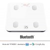 FITINDEX Bluetooth Body Fat Scale, Smart Wireless BMI Bathroom Weight Scale Body Composition Monitor Health Analyzer with Smartphone App for Body Weight, Fat, Water, BMI, BMR, Muscle Mass - White