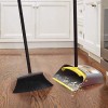 Broom and Dustpan/Broom with Dustpan Combo Set,Standing Dustpan Dust Pan with Long Handle 40"/52" for Home Kitchen Room Office Lobby Indoor Floor Cleaning Broom Dustpan Set Upright