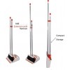 Broom and Dustpan/Broom with Dustpan Combo Set,Standing Dustpan Dust Pan with Long Handle 40"/52" for Home Kitchen Room Office Lobby Indoor Floor Cleaning Broom Dustpan Set Upright