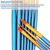 BOSOBO Paint Brushes Set, 2 Pack 20 Pcs Round Pointed Tip Paintbrushes Nylon Hair Artist Acrylic Paint Brushes for Acrylic Oil Watercolor, Face Nail Art, Miniature Detailing & Rock Painting, Blue