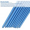 BOSOBO Paint Brushes Set, 2 Pack 20 Pcs Round Pointed Tip Paintbrushes Nylon Hair Artist Acrylic Paint Brushes for Acrylic Oil Watercolor, Face Nail Art, Miniature Detailing & Rock Painting, Blue