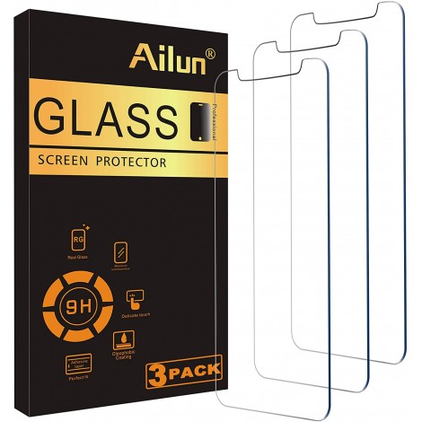 Ailun Glass Screen Protector Compatible for iPhone 11/iPhone XR, 6.1 Inch 3 Pack Tempered Glass 2.5D Edge Anti Scratch Work with Most Case