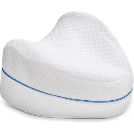 Contour Legacy Legacy Leg & Knee Foam Support Pillow - Soothing Pain Relief for Sciatica, Back, Hips, Knees, Joints & Pregnancy - As Seen on TV (Leg Pillow Only, Ventilated Memory Foam)