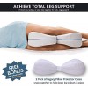 Contour Legacy Legacy Leg & Knee Foam Support Pillow - Soothing Pain Relief for Sciatica, Back, Hips, Knees, Joints & Pregnancy - As Seen on TV (Leg Pillow Only, Ventilated Memory Foam)