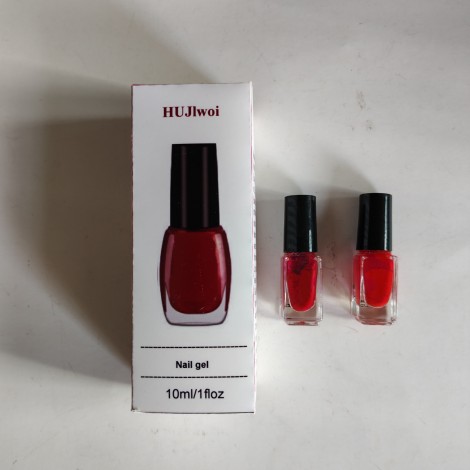 HUJlwoi Nail Gel Nail Polish Nail Enamels Chip Resistant Nail Polish, Glossy Shine Finish 10 ML