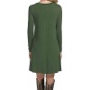 MOLERANI Women's Casual Plain Simple Long Sleeve T-Shirt Loose Dress