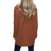 ANRABESS Womens Turtleneck Long Batwing Sleeve Asymmetric Hem Casual Pullover Sweater Knit Tops