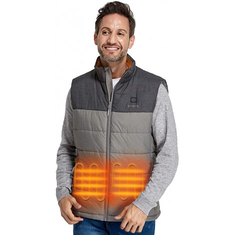 ORORO Men's Lightweight Heated Vest with Battery Pack